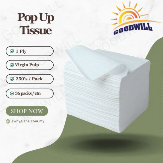 1PLY Pop Up (Vrigin Pulp) 250's x 36 Packs Per Carton Refill Pack 1PLY Pop Up (Vrigin Pulp) 250's x 36 Packs Per Carton Refill Pack