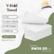 1PLY V-Fold Towel Virgin Pulp 190mm x 180mm x 20 pkts Fully Wapped