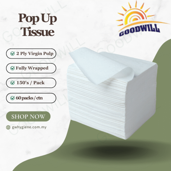 2PLY Pop Up (Virgin Pulp) 150's x 60 Packs Per Carton (Fully Wrapped) 2PLY Pop Up (Virgin Pulp) 150's x 60 Packs Per Carton (Fully Wrapped)