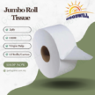 2-Ply Jumbo Roll Tissue Virgin Pulp 130M
