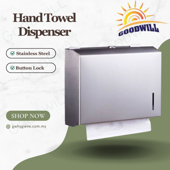 Hand towel Dispenser Stainless Steel With Button Lock Hand towel Dispenser Stainless Steel With Button Lock