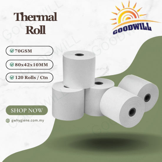 Thermal Roll Coreless 80 x 42 x 10 x 120'Rolls Thermal Roll Coreless 80 x 42 x 10 x 120'Rolls